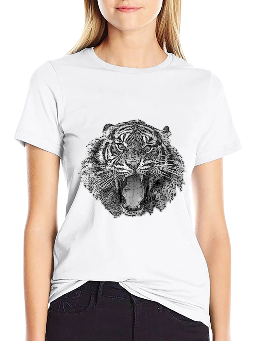 Tiger Graphic T-Shirt - Fierce Animal Print