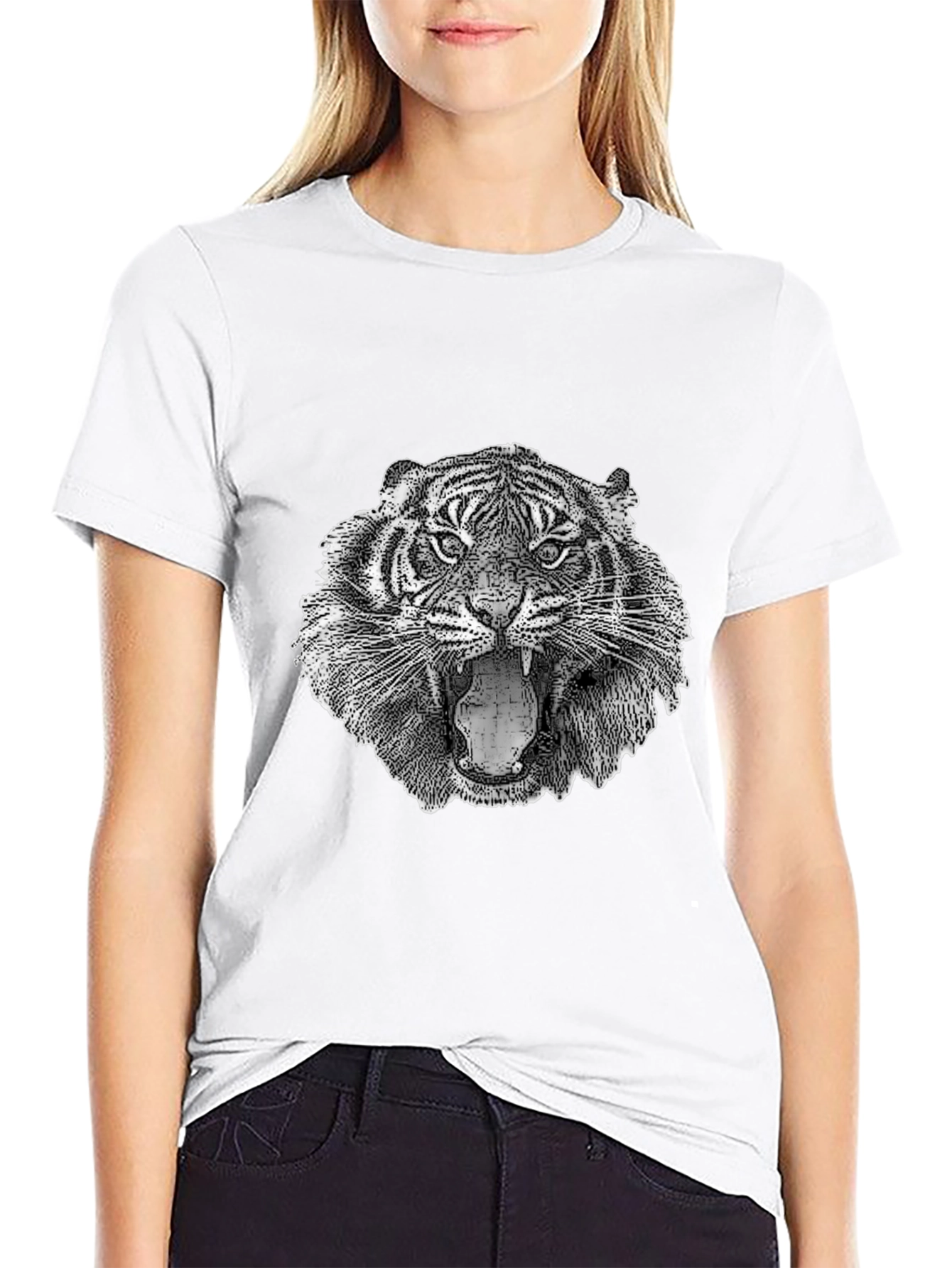 Tiger Graphic T-Shirt - Fierce Animal Print
