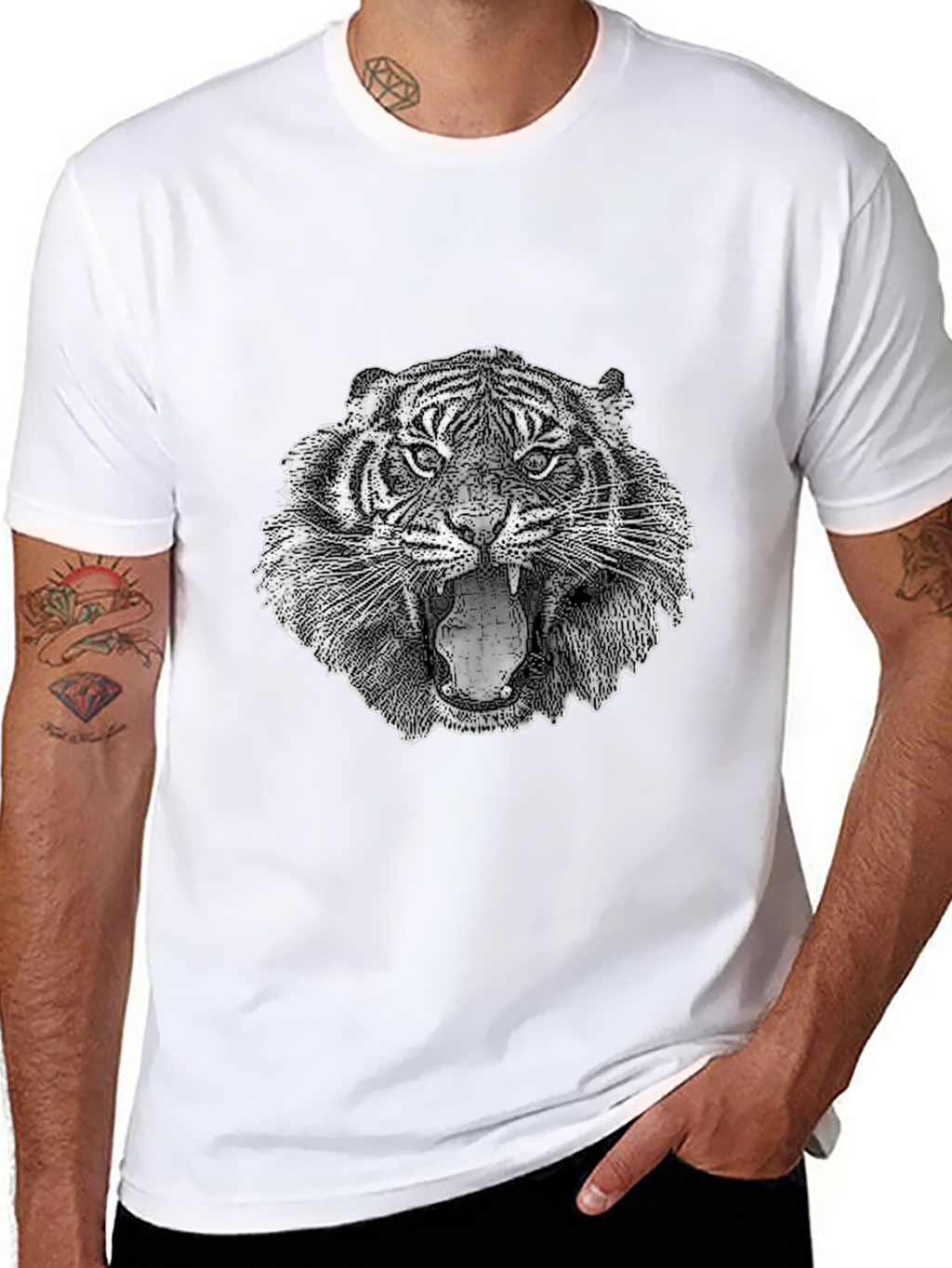 Tiger Graphic T-Shirt - Fierce Animal Print