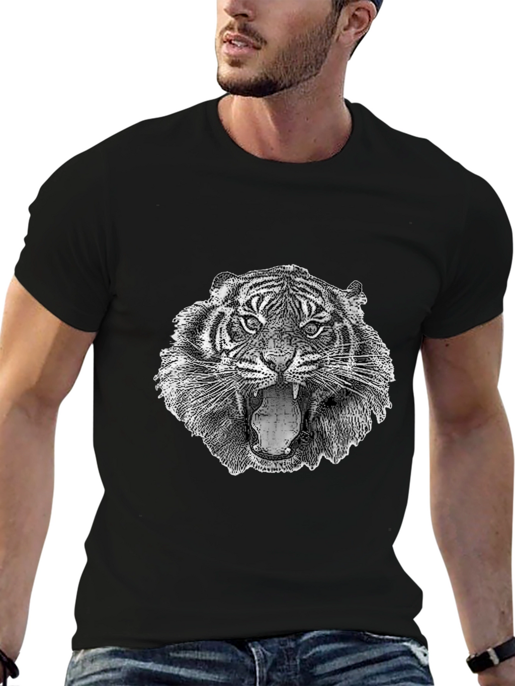 Tiger Graphic T-Shirt - Fierce Animal Print