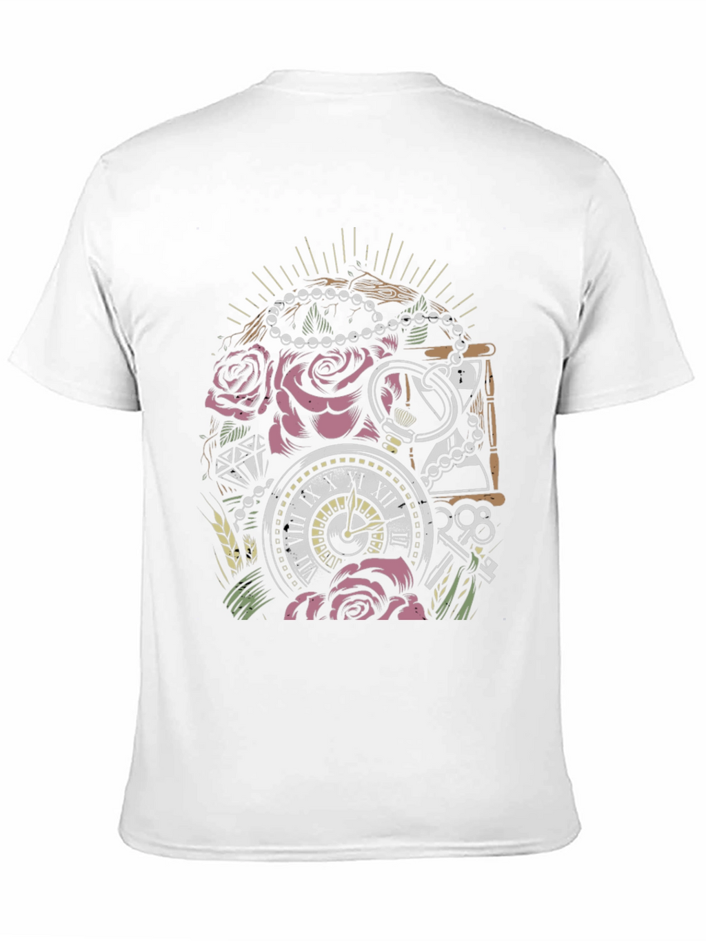Pocket Watch Roses Graphic T-Shirt