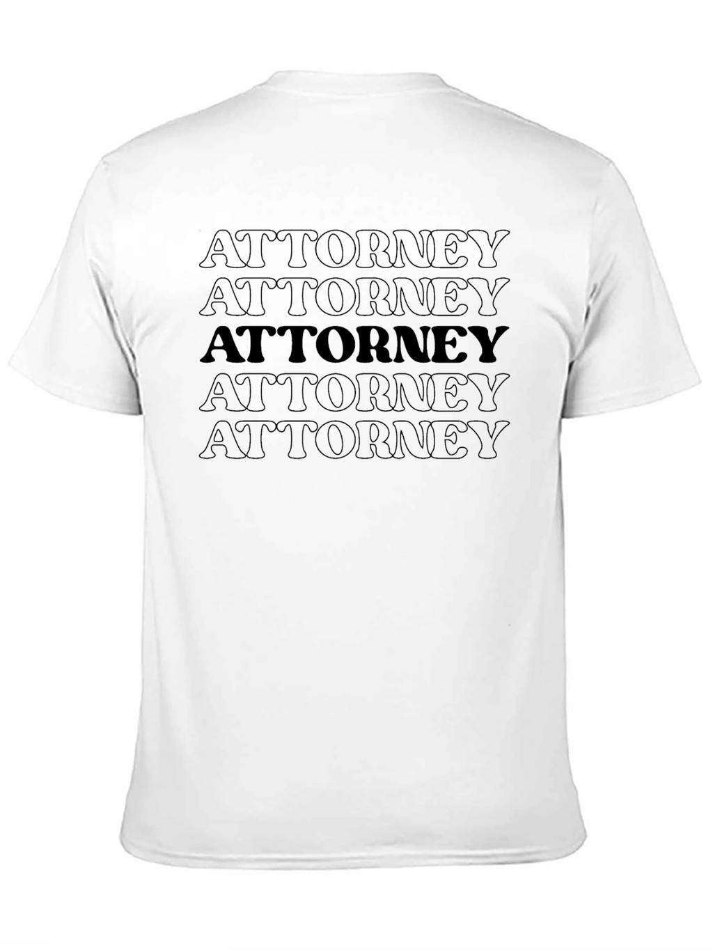 Attorney Repeat Graphic Crew Neck T-Shirt