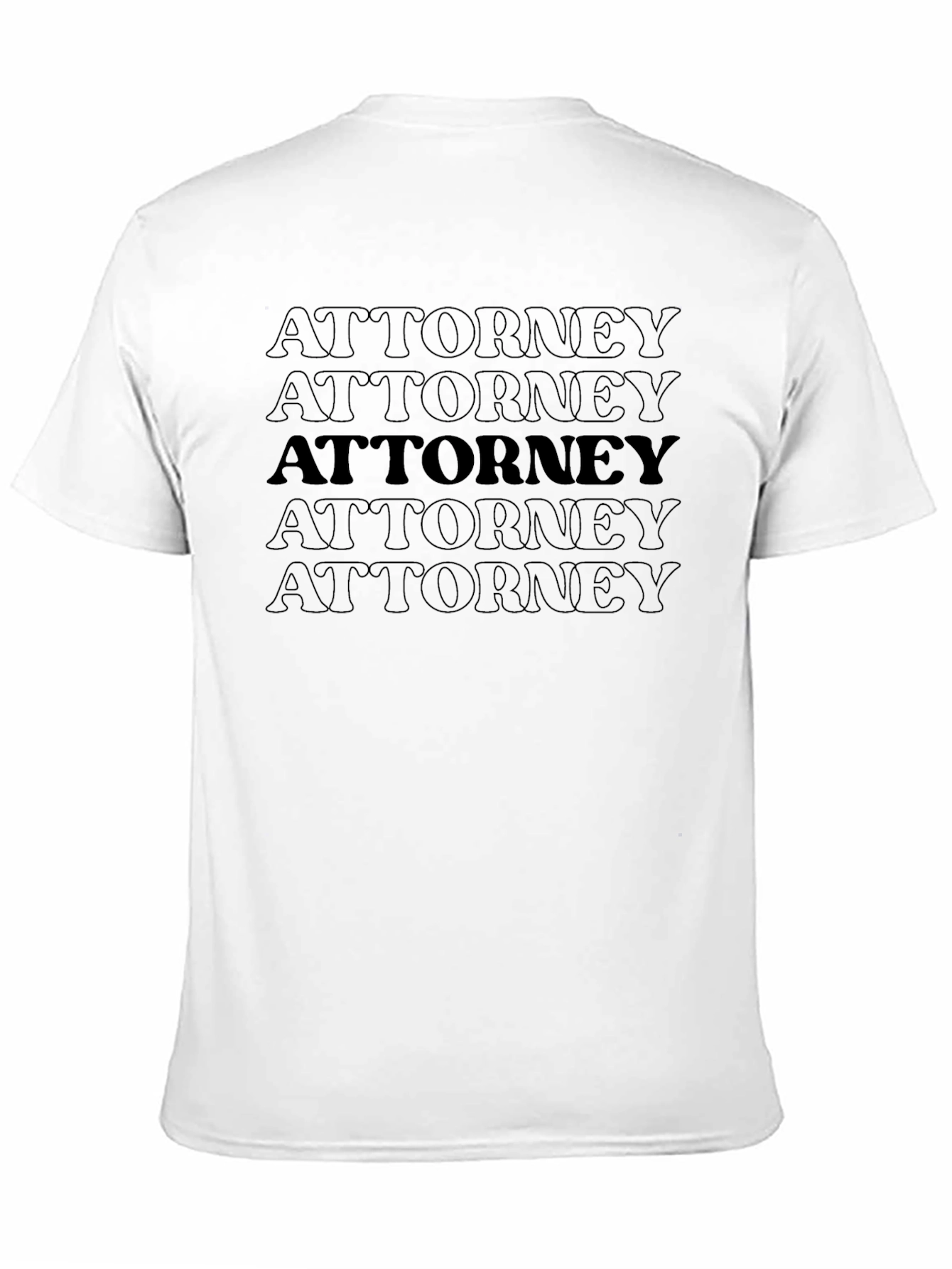 Attorney Repeat Graphic Crew Neck T-Shirt