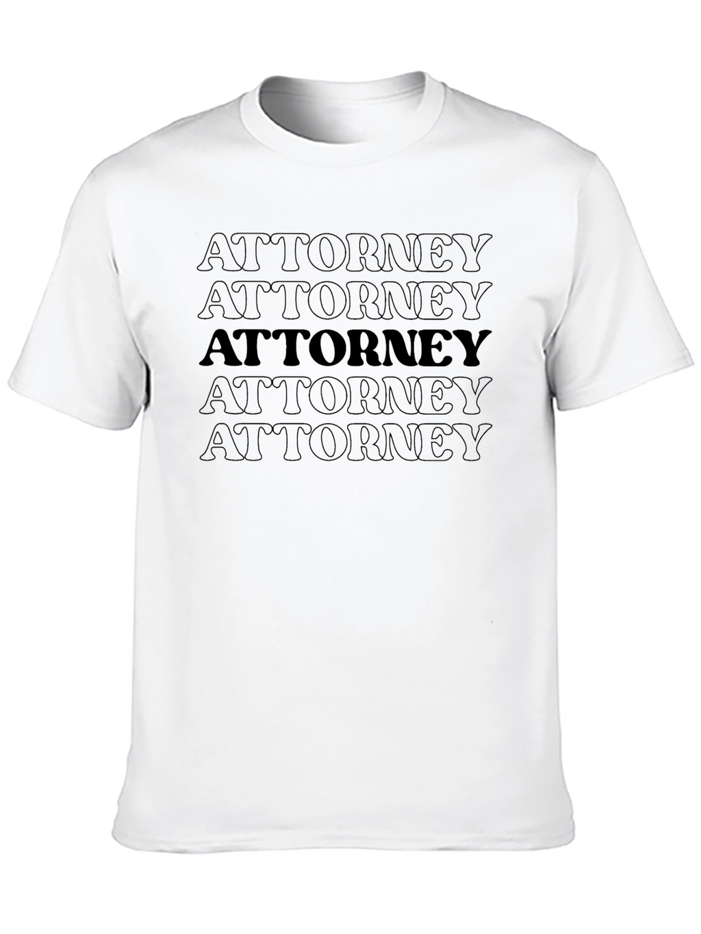 Attorney Repeat Graphic Crew Neck T-Shirt