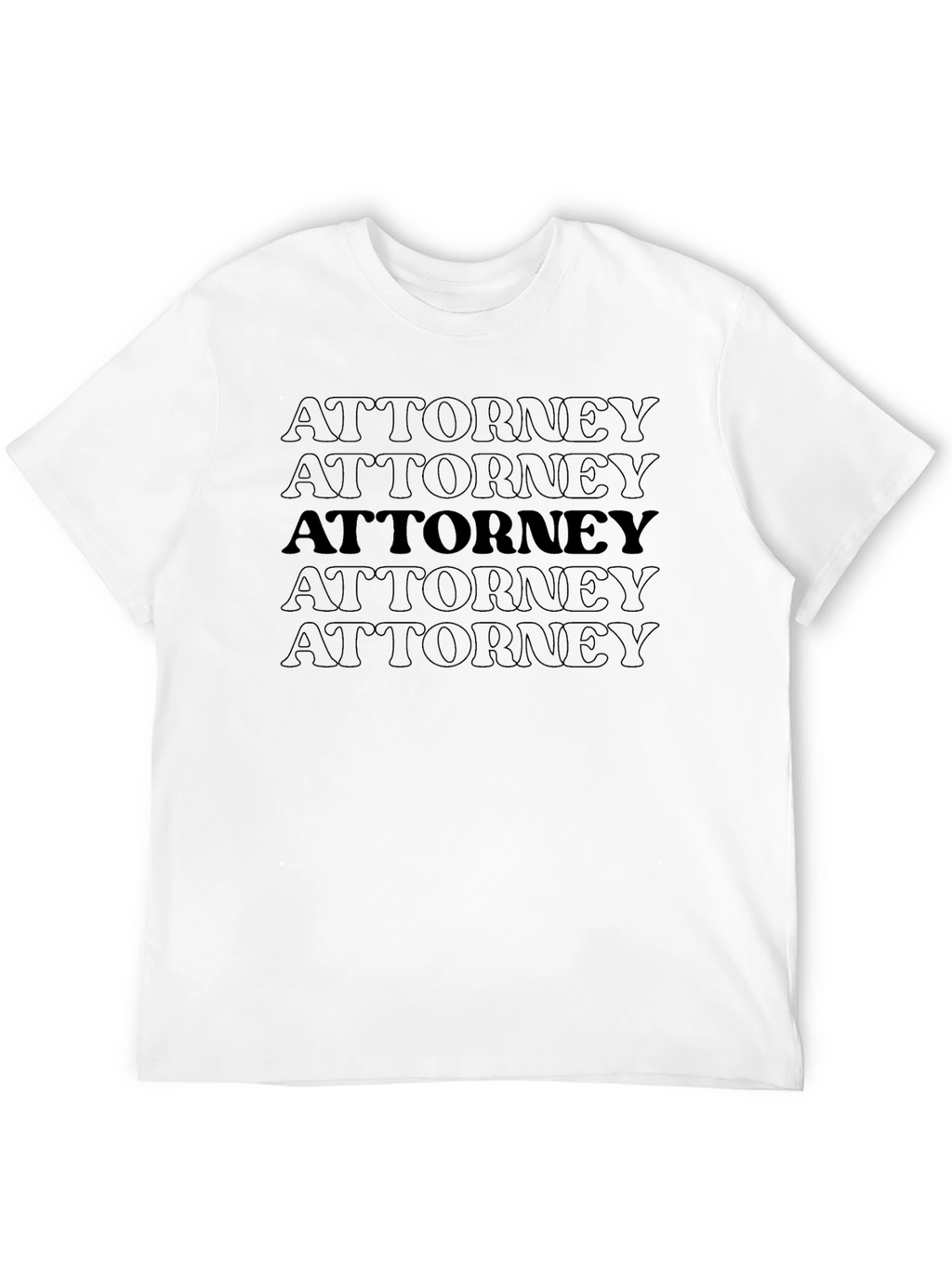 Attorney Repeat Graphic Crew Neck T-Shirt