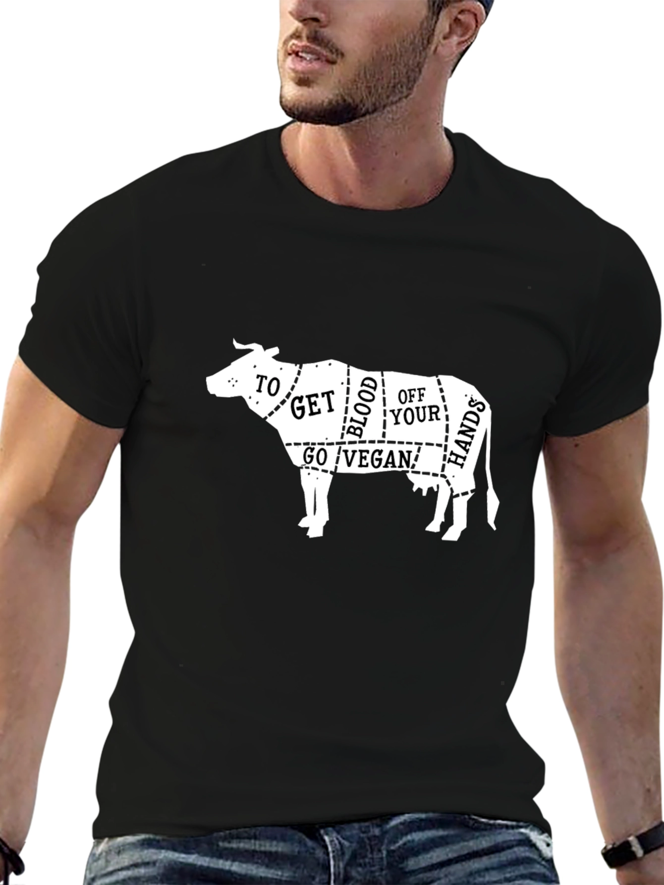 Vegan Butcher T-Shirt: To Get Blood Off Your Hands Go Vegan!