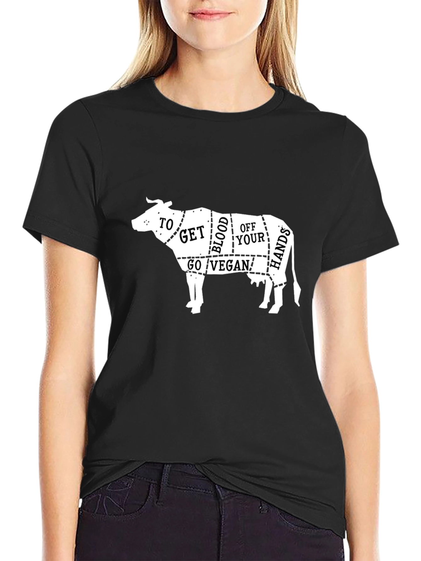 Vegan Butcher T-Shirt: To Get Blood Off Your Hands Go Vegan!