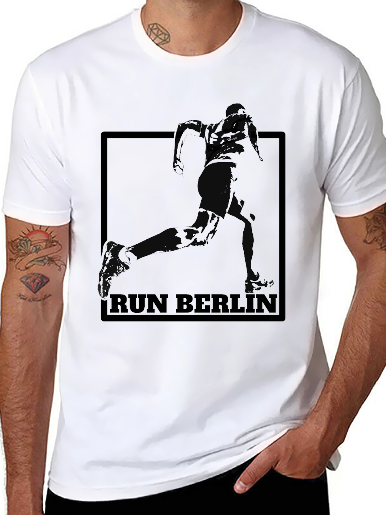 Run Berlin T-Shirt - Athletic Style Comfortable Fit