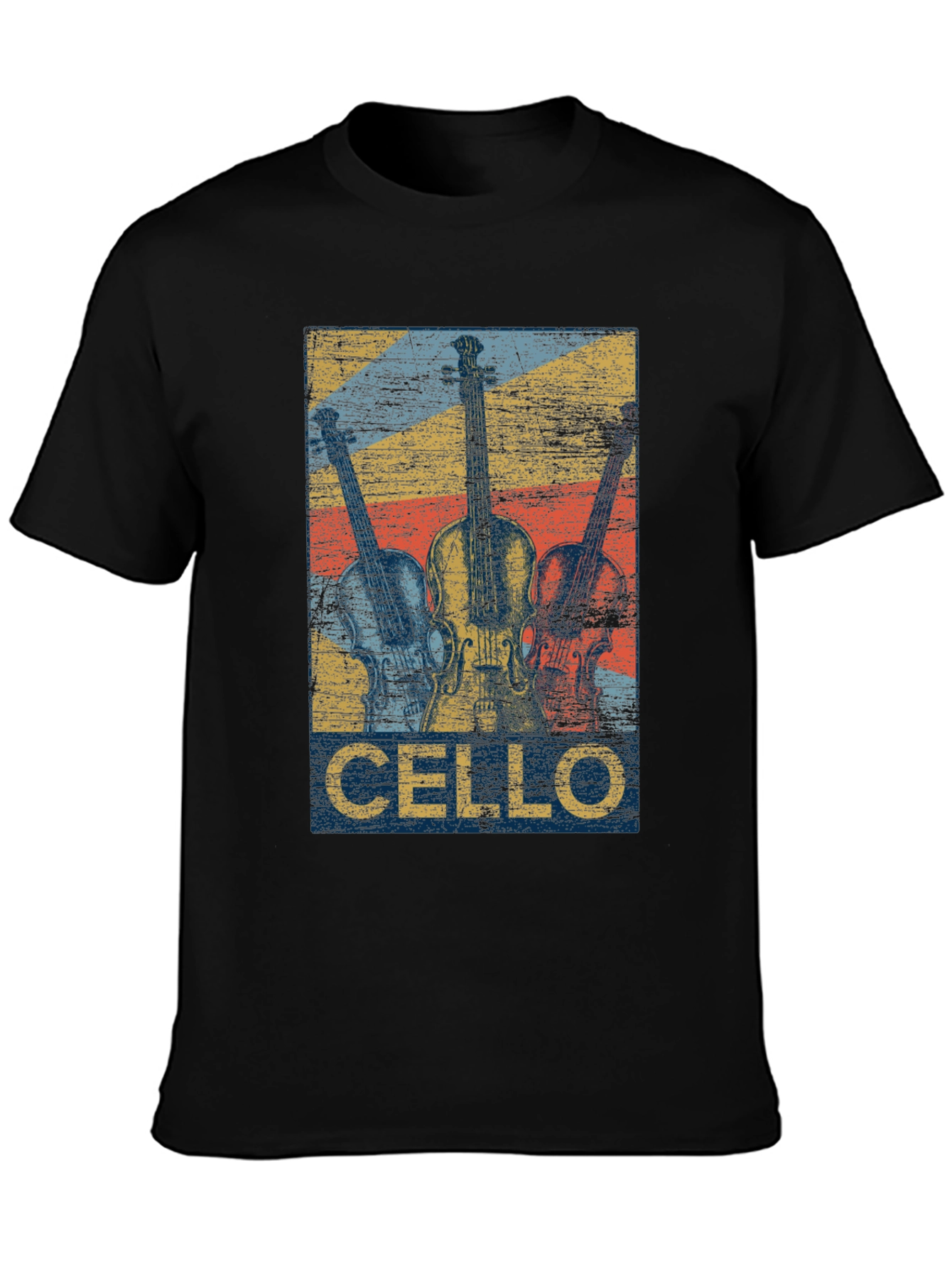 Vintage Cello Music T-Shirt - Retro Design