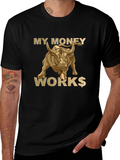 My Money Works Bull Bitcoin T-Shirt