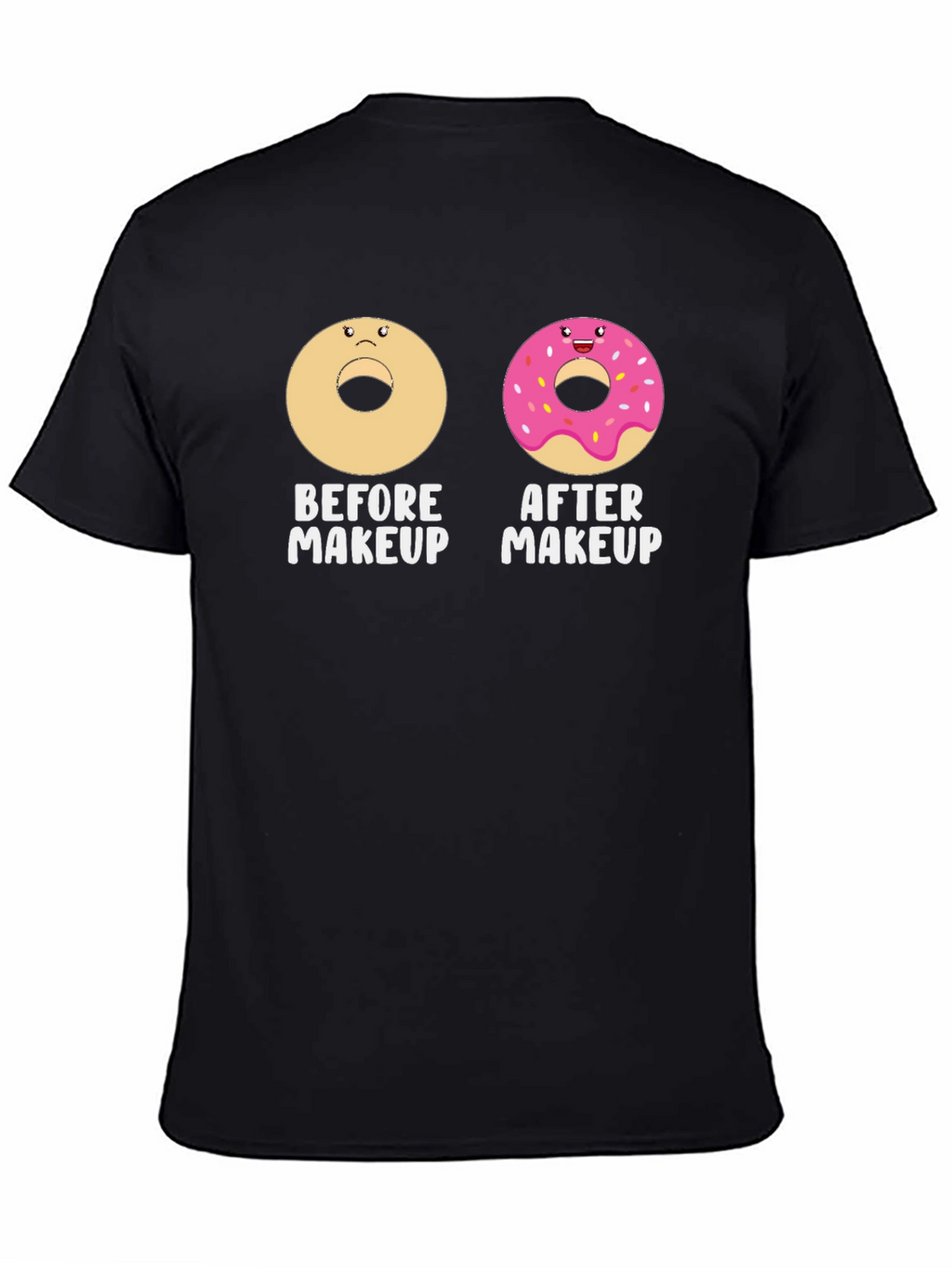 Donut Before & After Makeup Graphic Tee