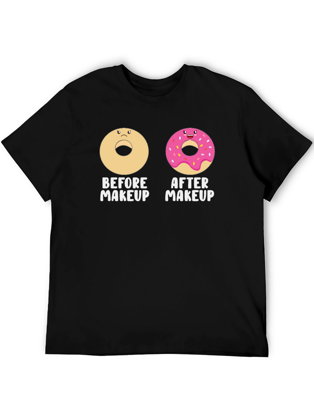 Donut Before & After Makeup Graphic Tee