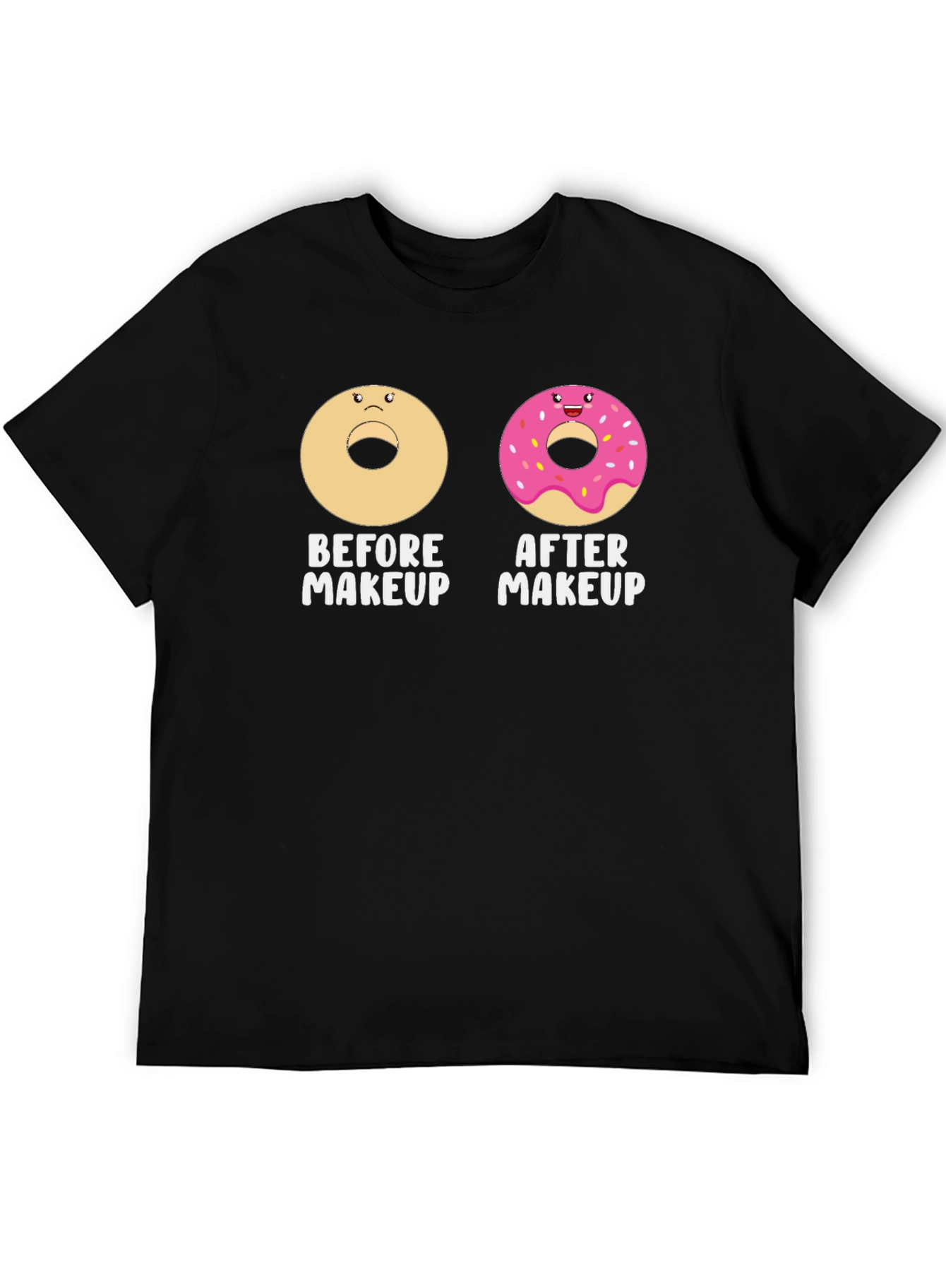 Donut Before & After Makeup Graphic Tee