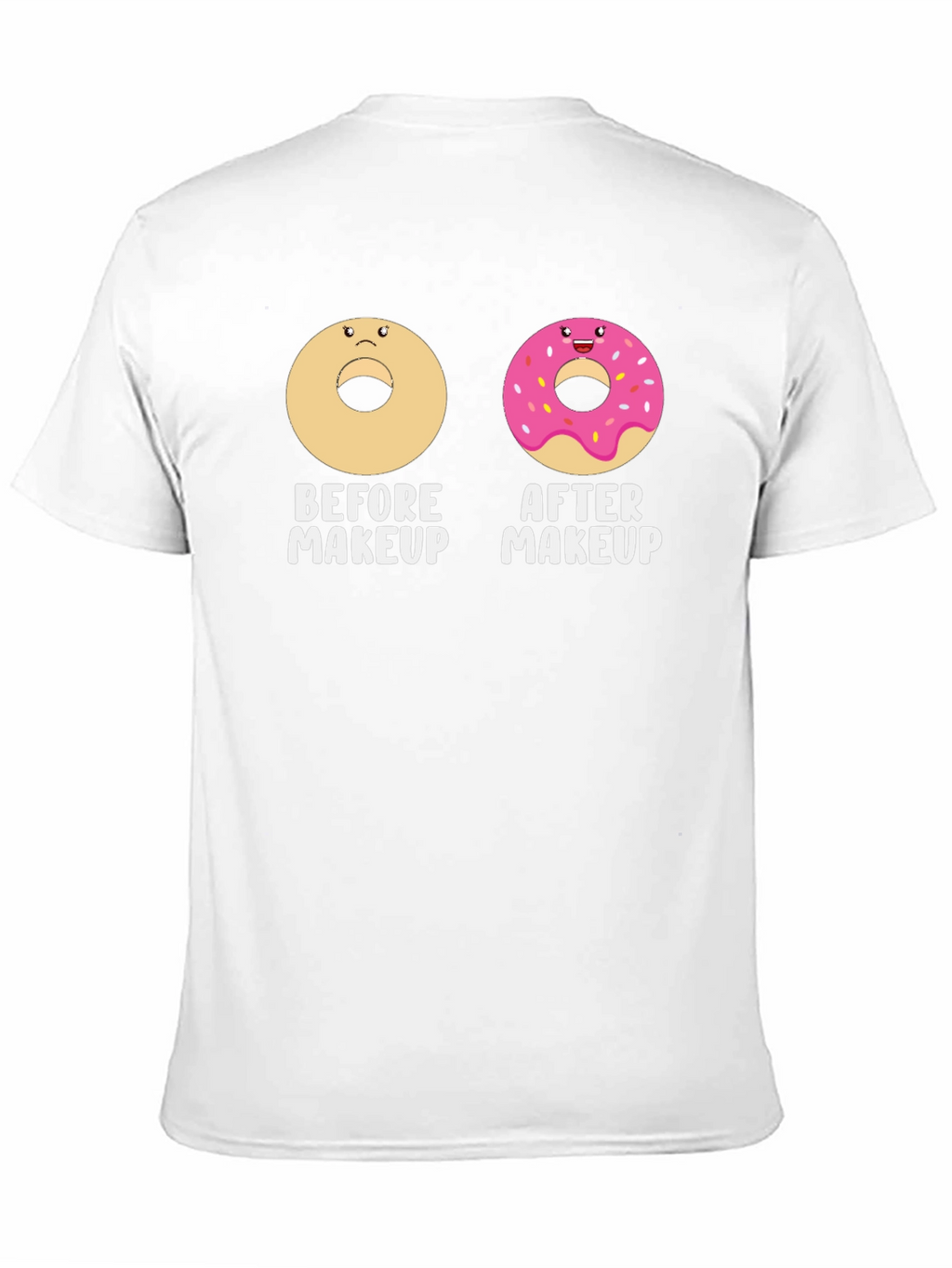 Donut Before & After Makeup Graphic Tee