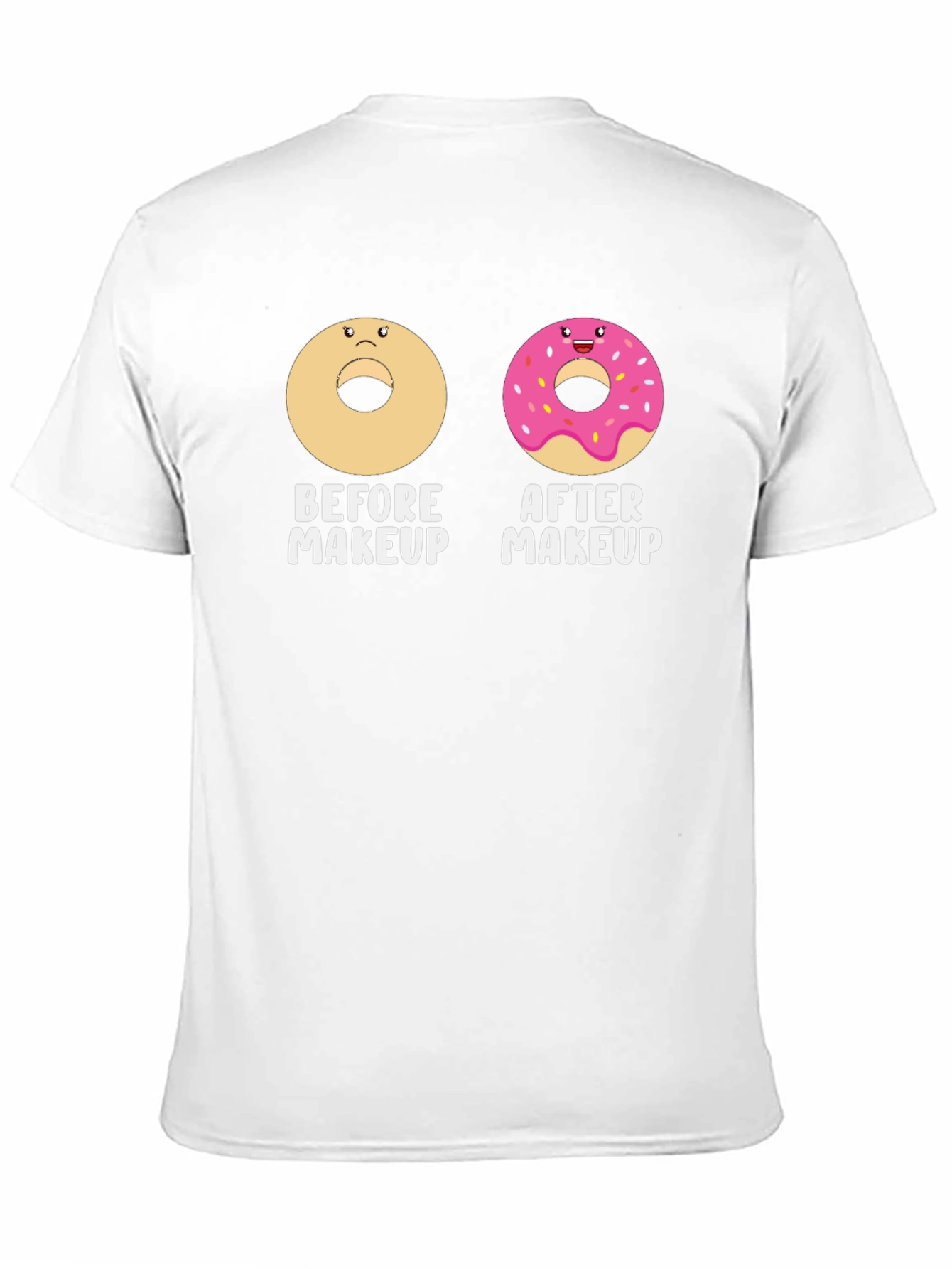 Donut Before & After Makeup Graphic Tee