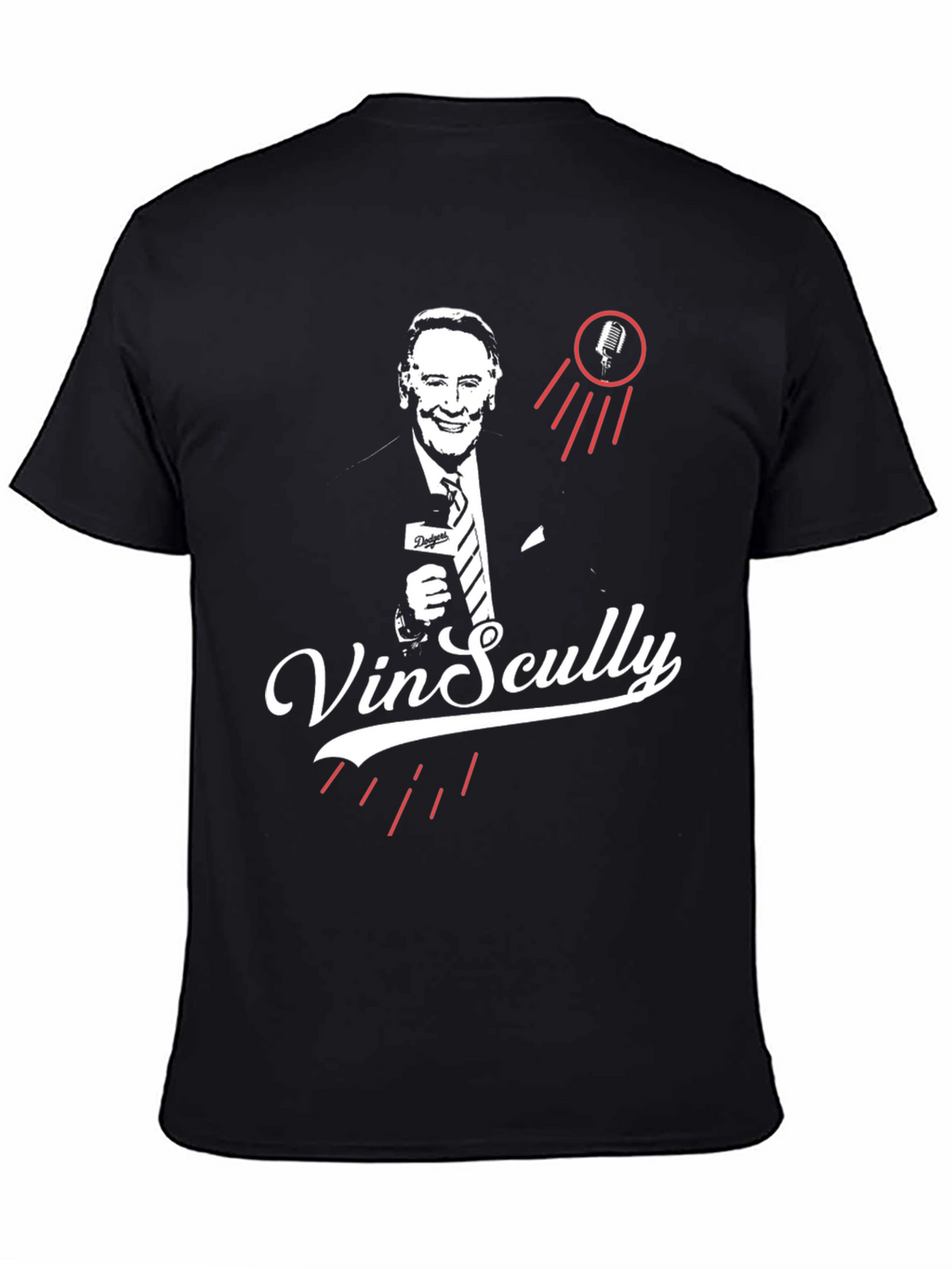 Vin Scully Tribute T-Shirt - Classic Broadcaster Design