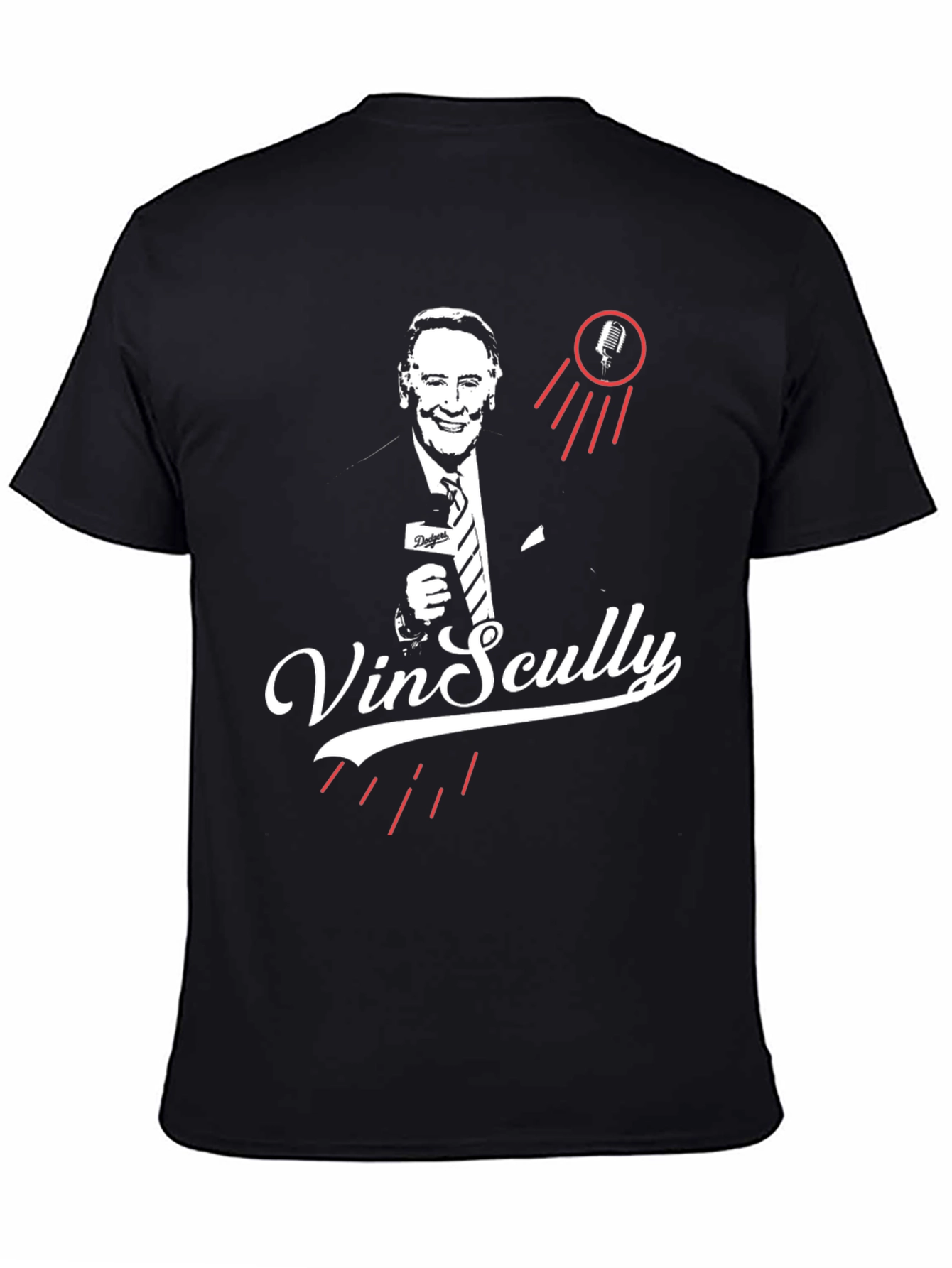 Vin Scully Tribute T-Shirt - Classic Broadcaster Design