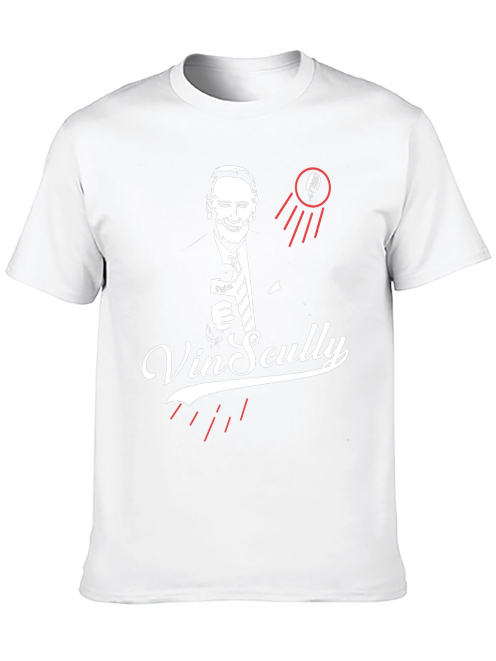 Vin Scully Tribute T-Shirt - Classic Broadcaster Design