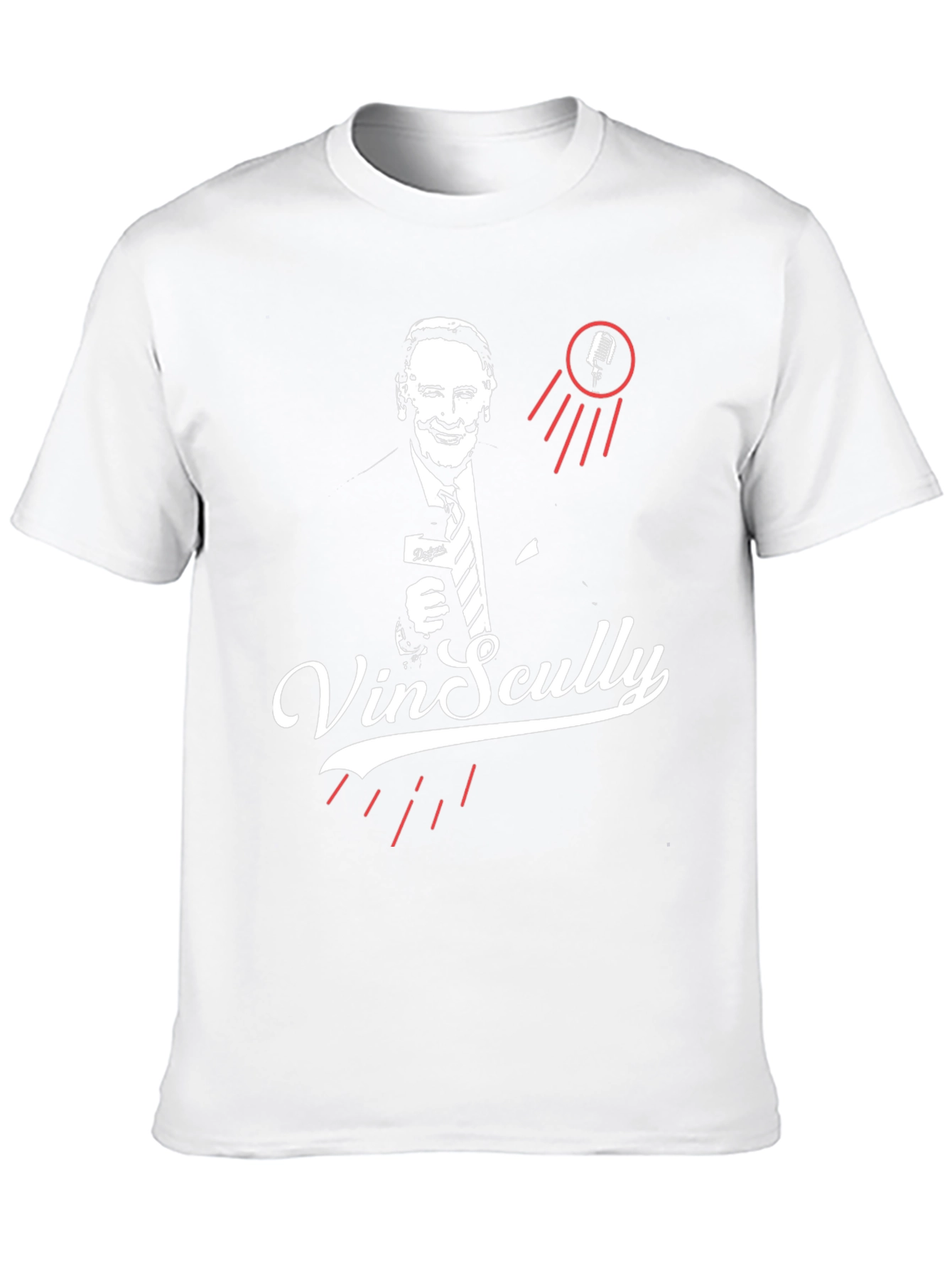 Vin Scully Tribute T-Shirt - Classic Broadcaster Design