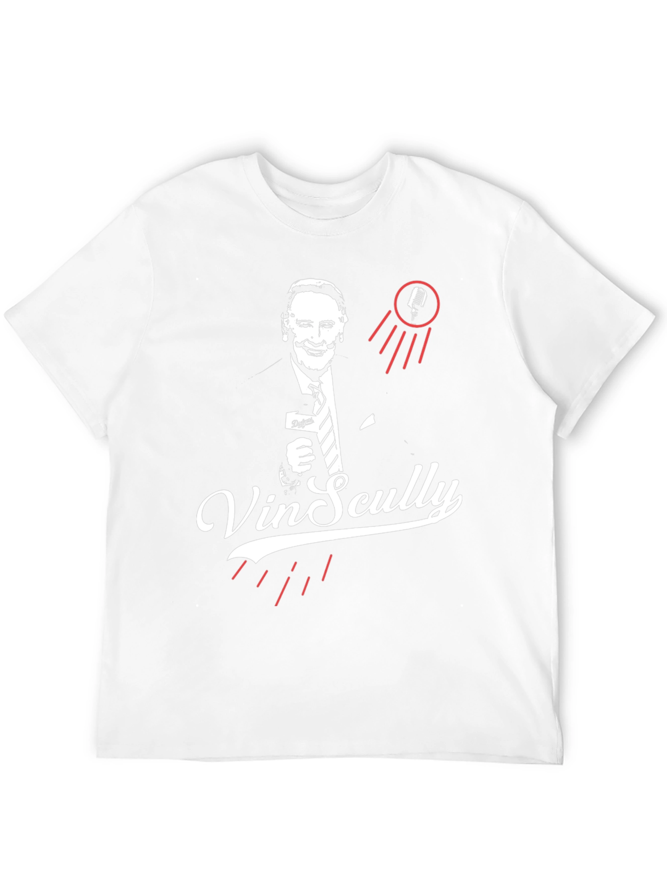 Vin Scully Tribute T-Shirt - Classic Broadcaster Design