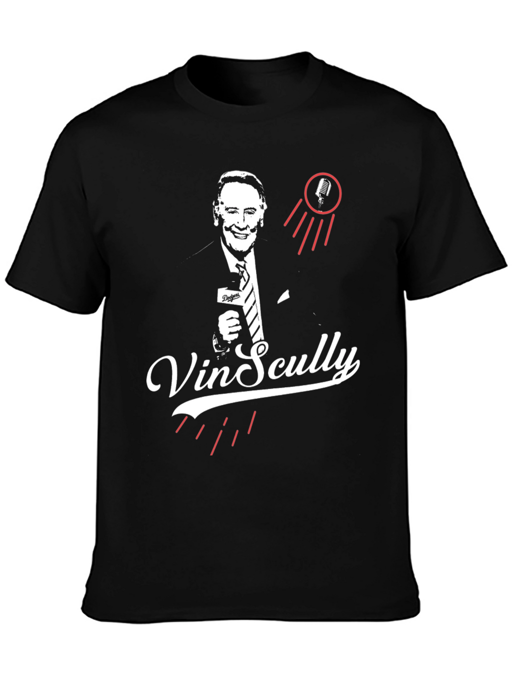 Vin Scully Tribute T-Shirt - Classic Broadcaster Design