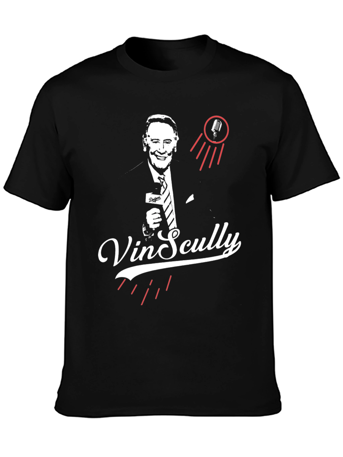 Vin Scully Tribute T-Shirt - Classic Broadcaster Design
