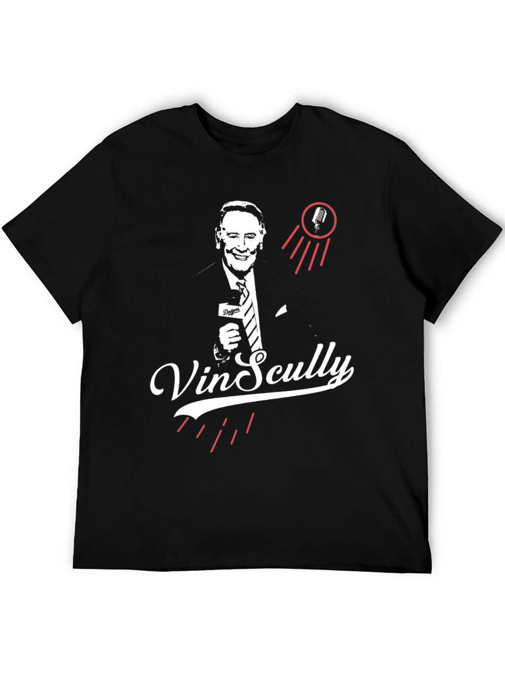 Vin Scully Tribute T-Shirt - Classic Broadcaster Design