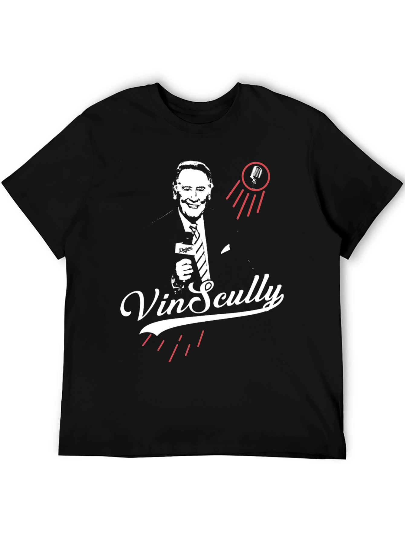 Vin Scully Tribute T-Shirt - Classic Broadcaster Design