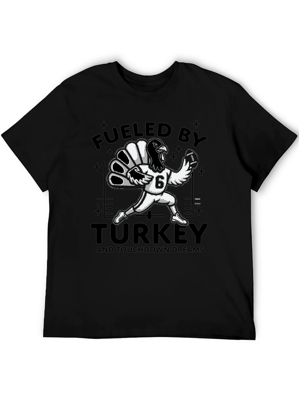 Fueled By Turkey Football T-Shirt