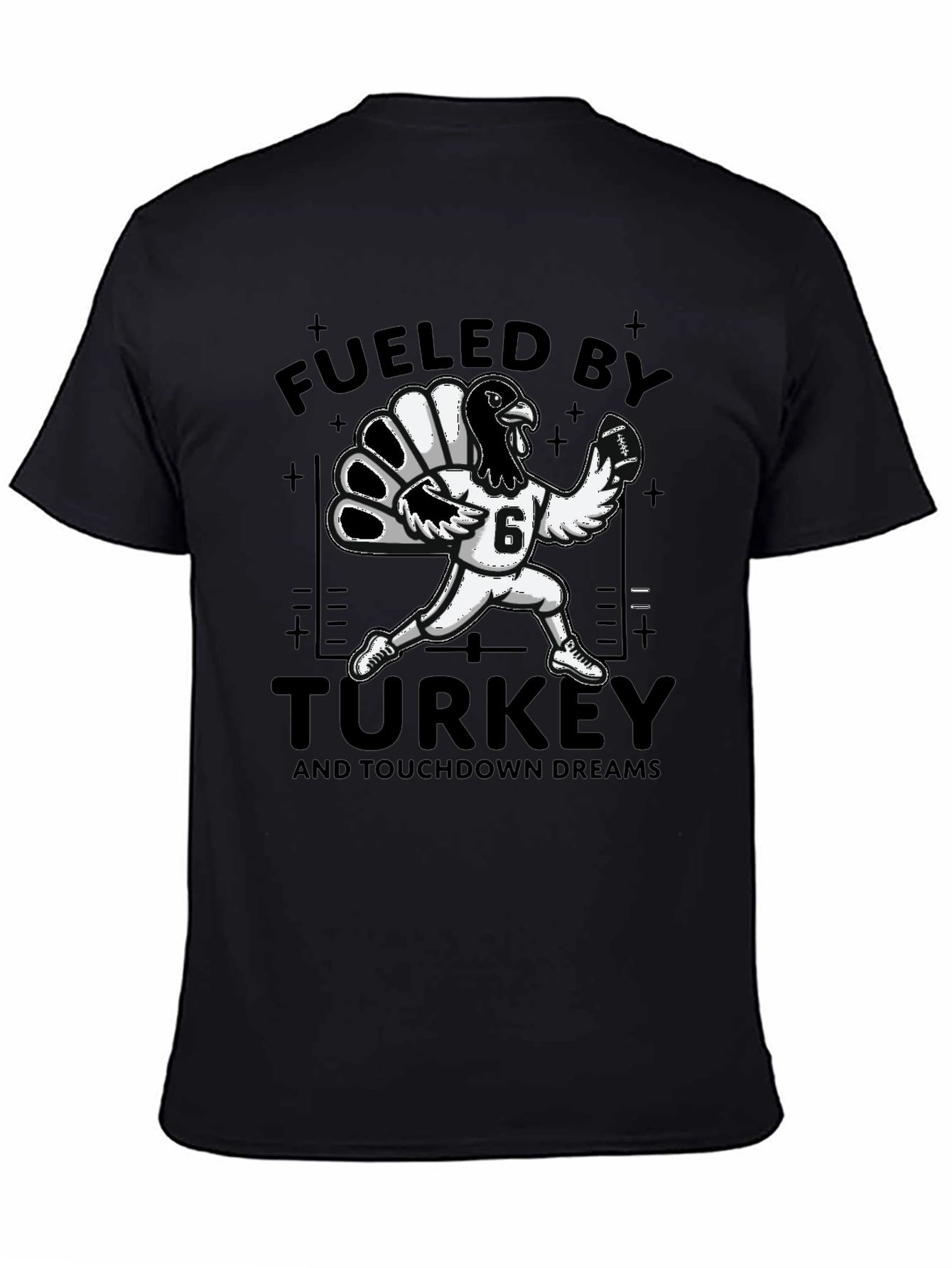 Fueled By Turkey Football T-Shirt