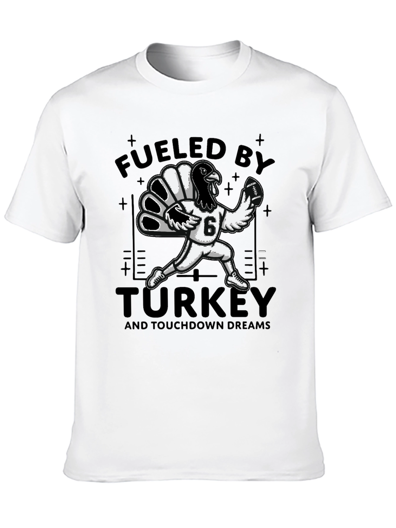 Fueled By Turkey Football T-Shirt