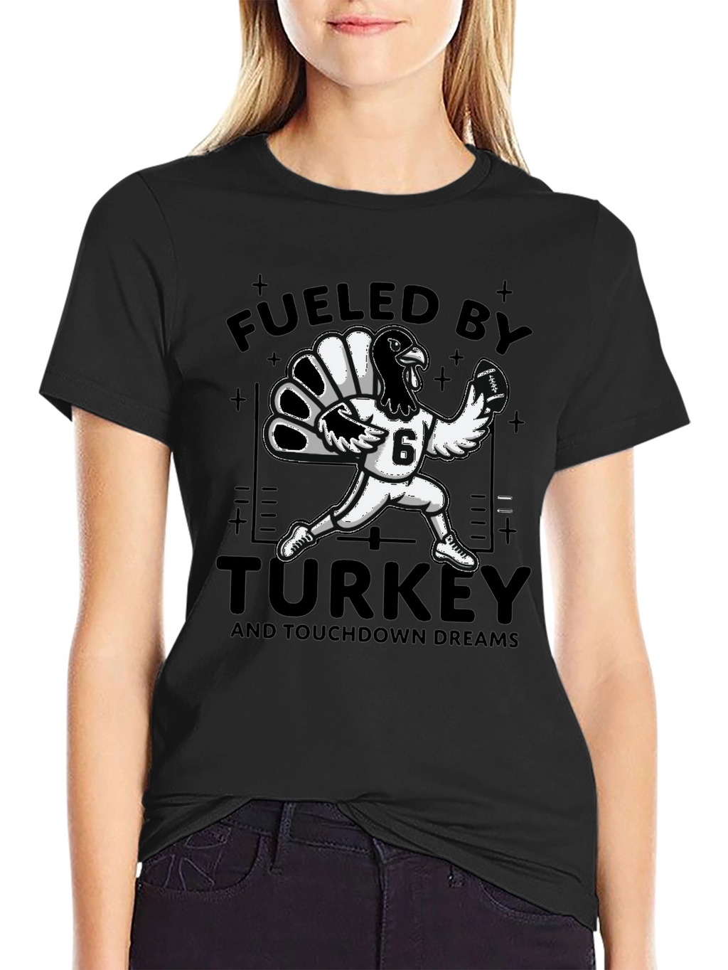 Fueled By Turkey Football T-Shirt
