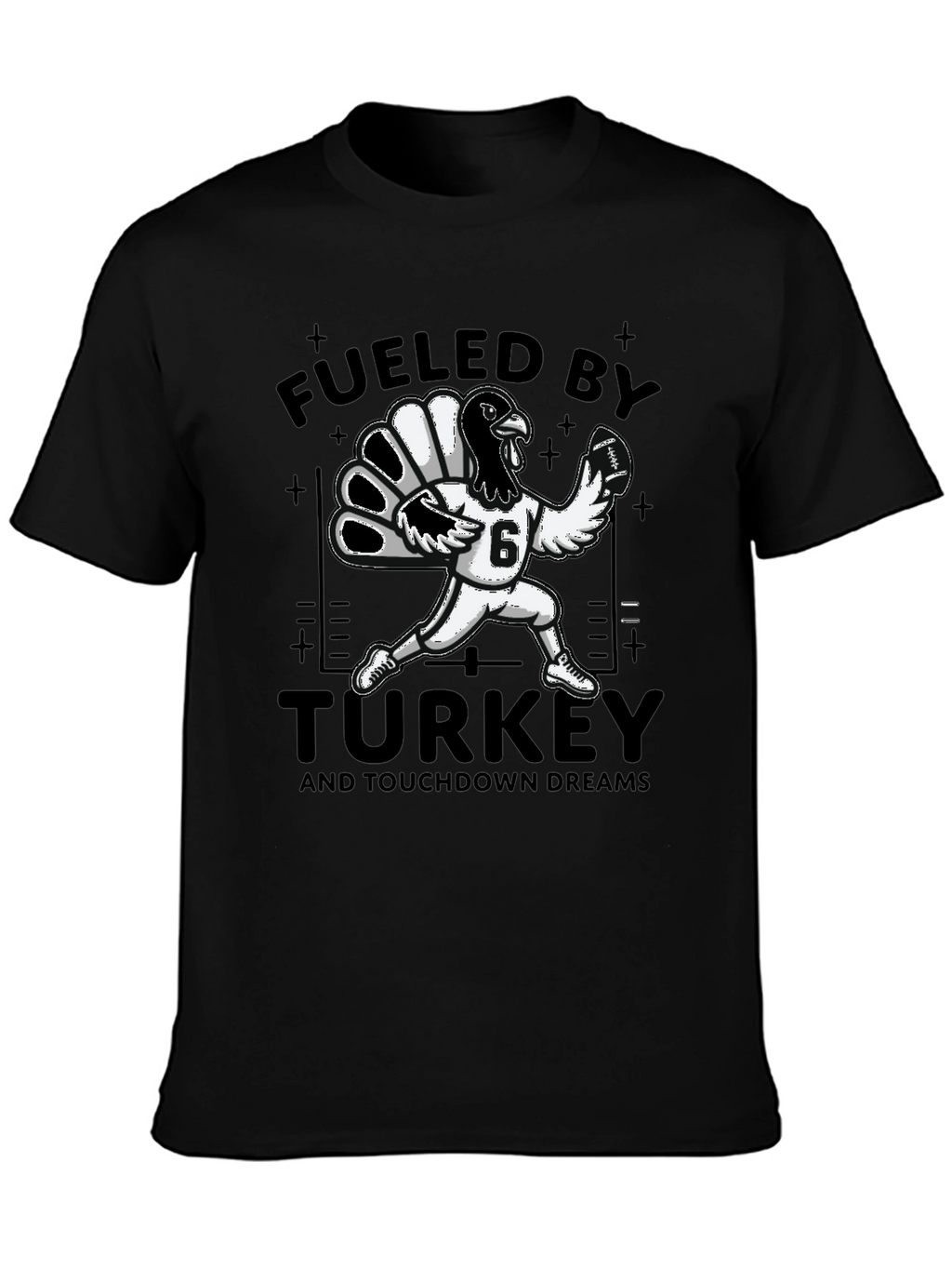 Fueled By Turkey Football T-Shirt