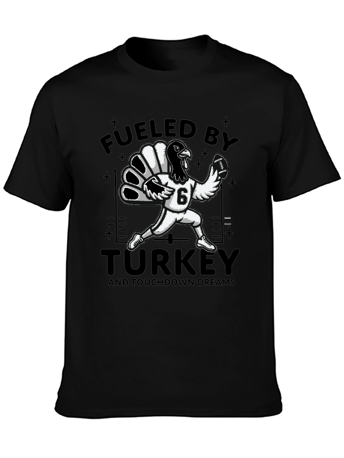 Fueled By Turkey Football T-Shirt