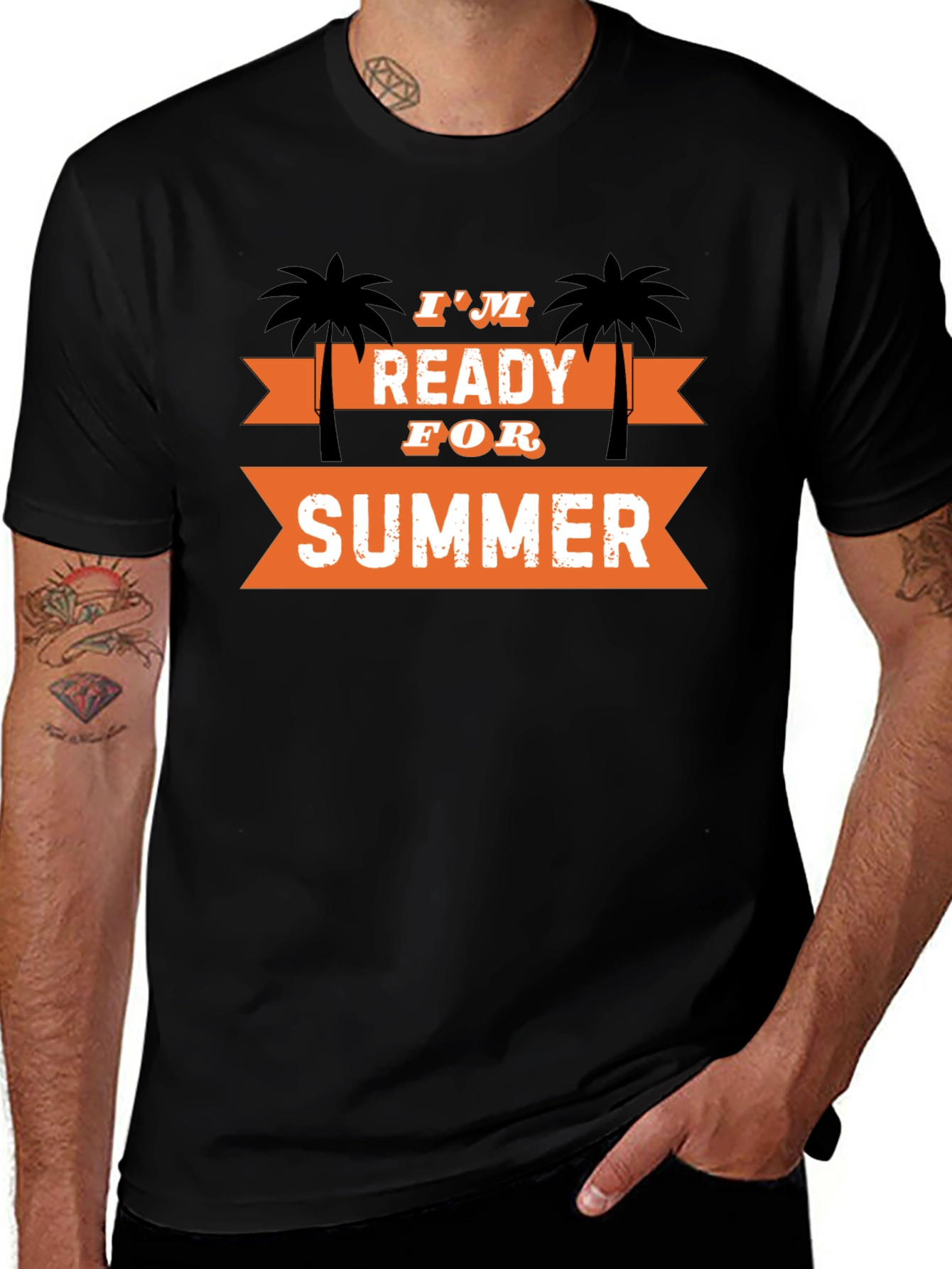 Im Ready for Summer T-Shirt Palm Tree Graphic Tee