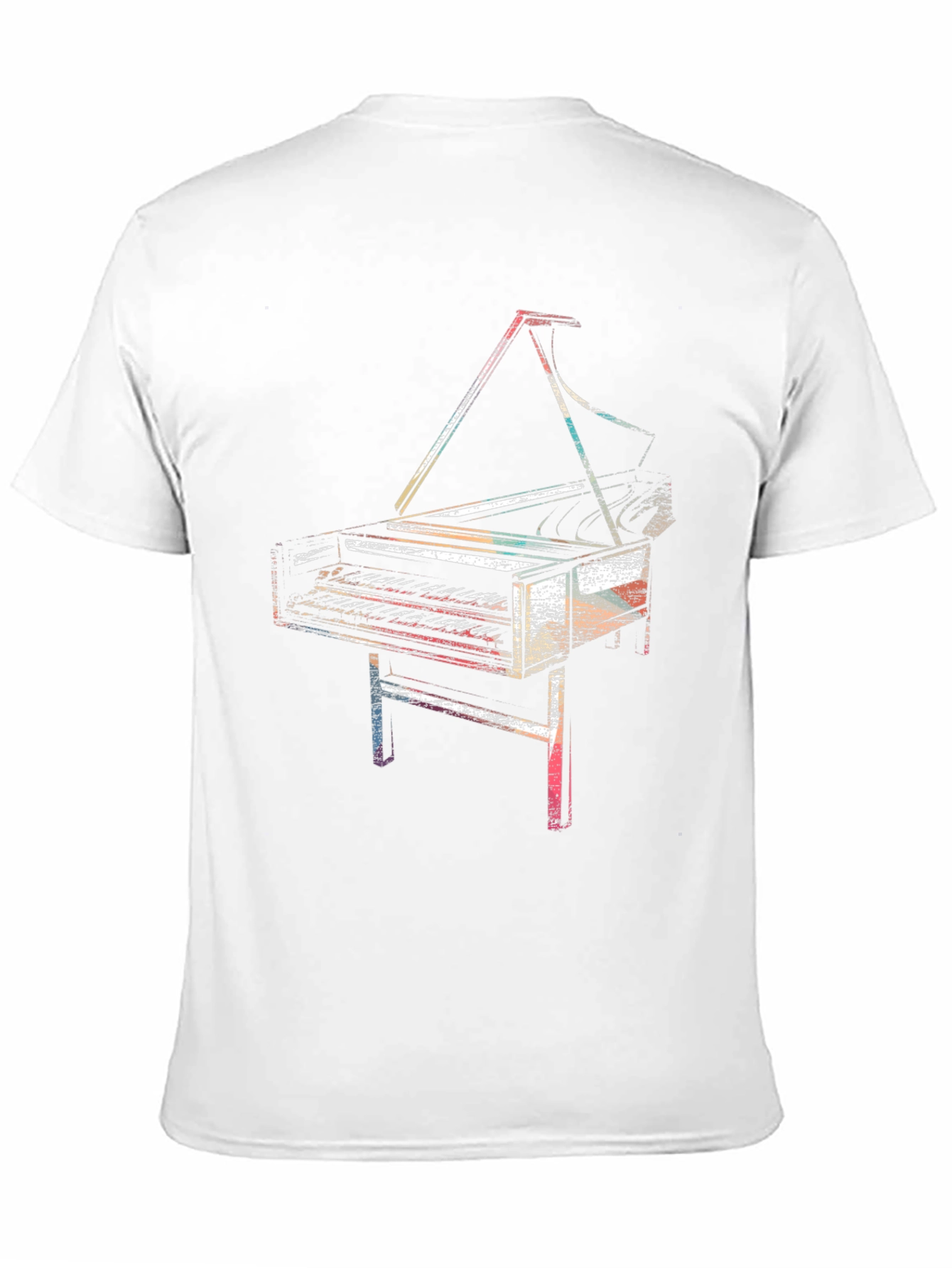 Piano Graphic Tee - Retro Music Lover T-Shirt