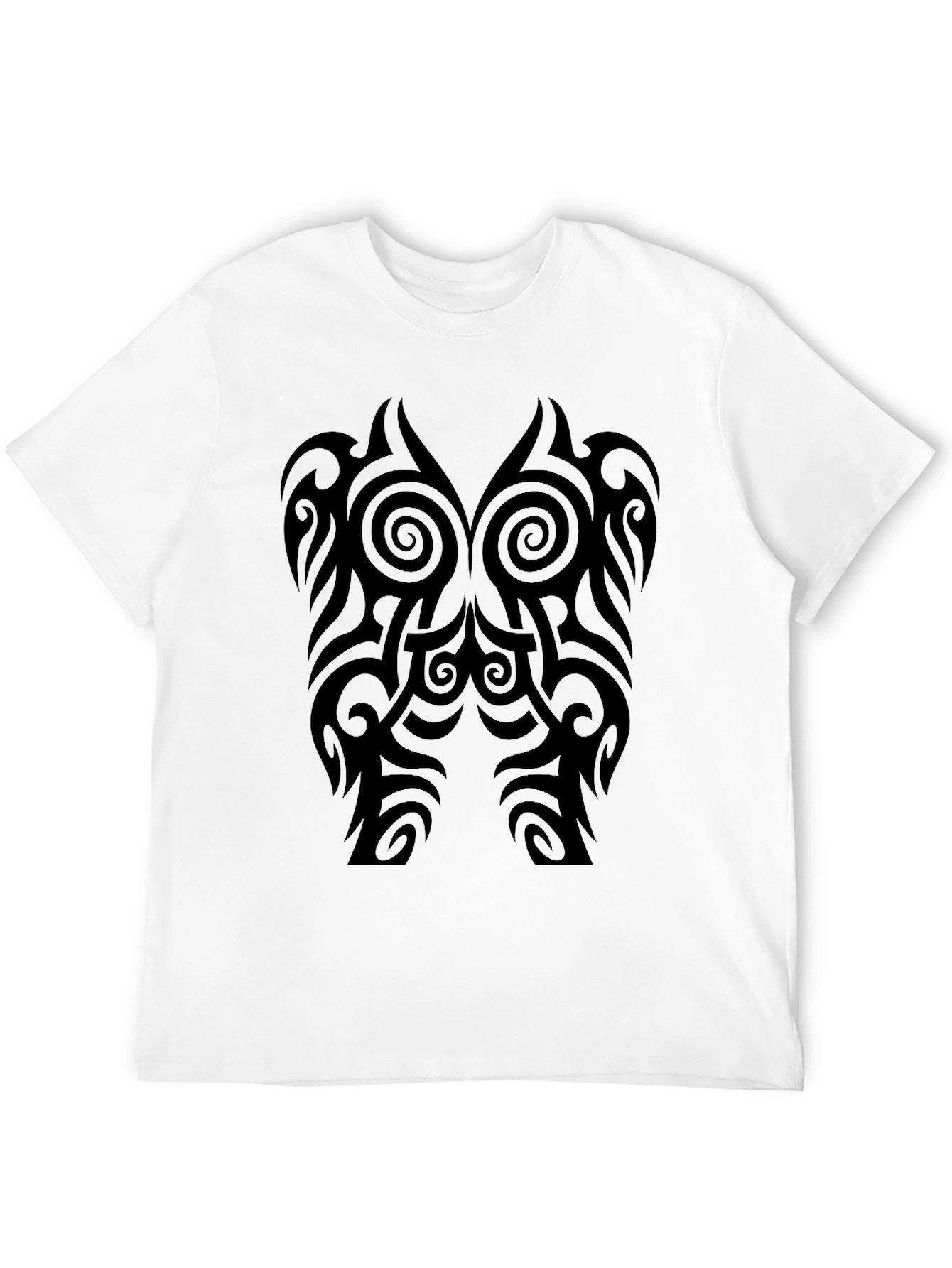 Tribal Tattoo Graphic Black T-Shirt