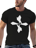 Geometric Cross Black T-Shirt