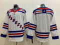 Men's New York Rangers White Away Primegreen Authentic Blank Jerseys