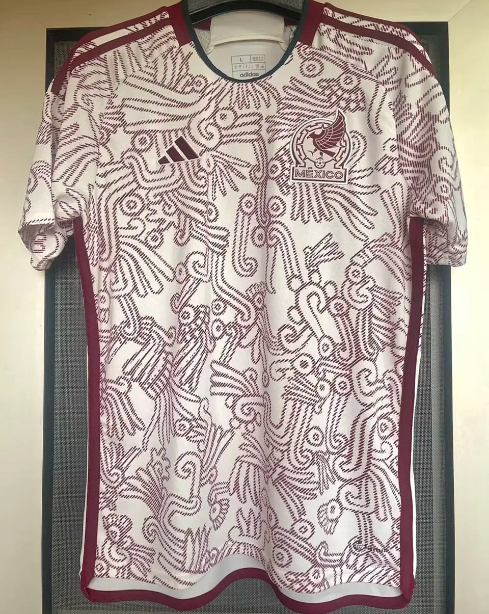 RAÚL #9 Mexico 1:1 Quality Away Fans Soccer Jersey ★★ Detail 2