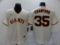 Men's San Francisco Giants Brandon Crawford #35 Beige Replica Baseball Jerseys