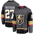 Men's Vegas Golden Knights Shea Theodore #27 Gray Alternate Breakaway Player Jerseys