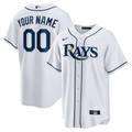 Men's Tampa Bay Rays White Home Replica Custom Jerseys