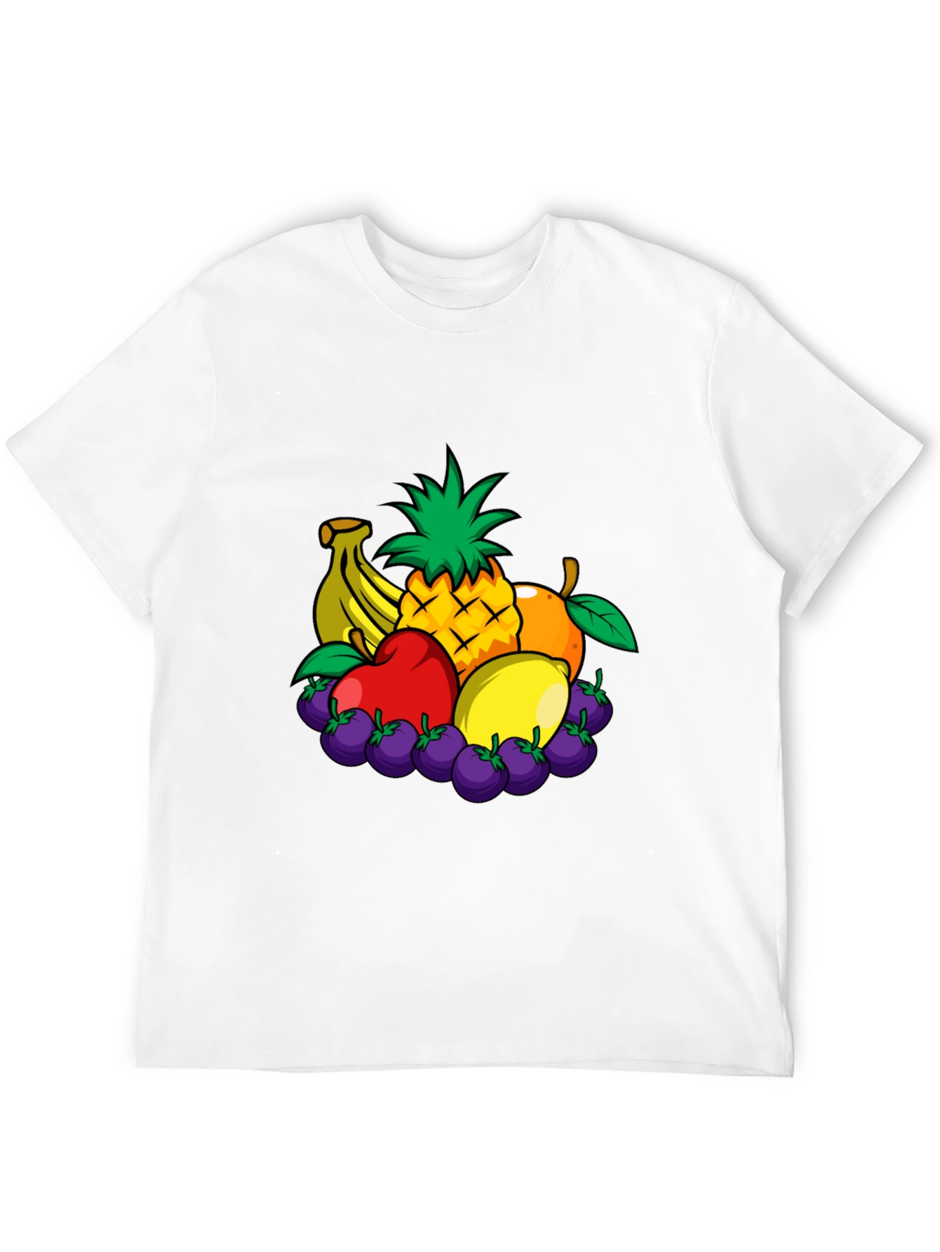 Fruit Medley Graphic Black T-Shirt