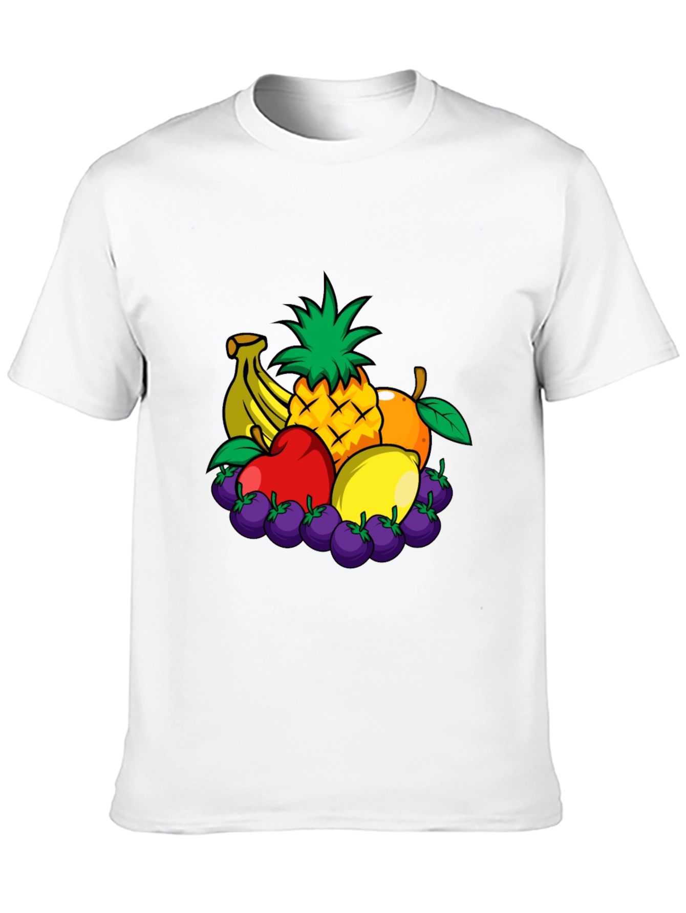 Fruit Medley Graphic Black T-Shirt