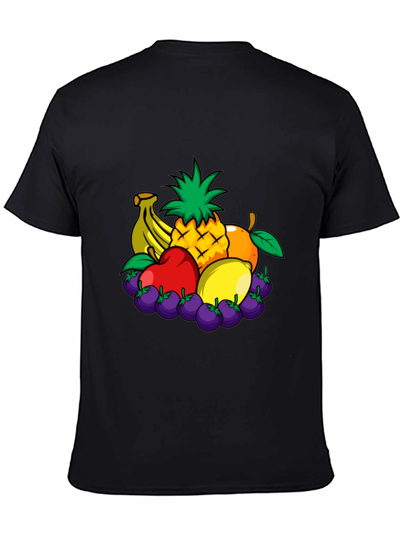 Fruit Medley Graphic Black T-Shirt