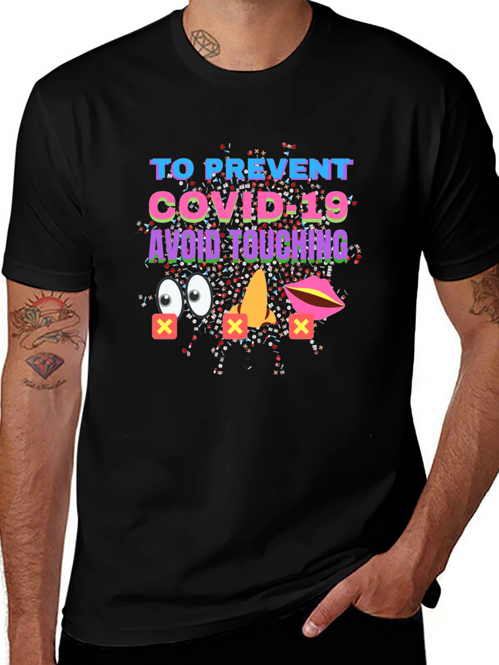 Avoid Touching COVID-19 Graphic Tee
