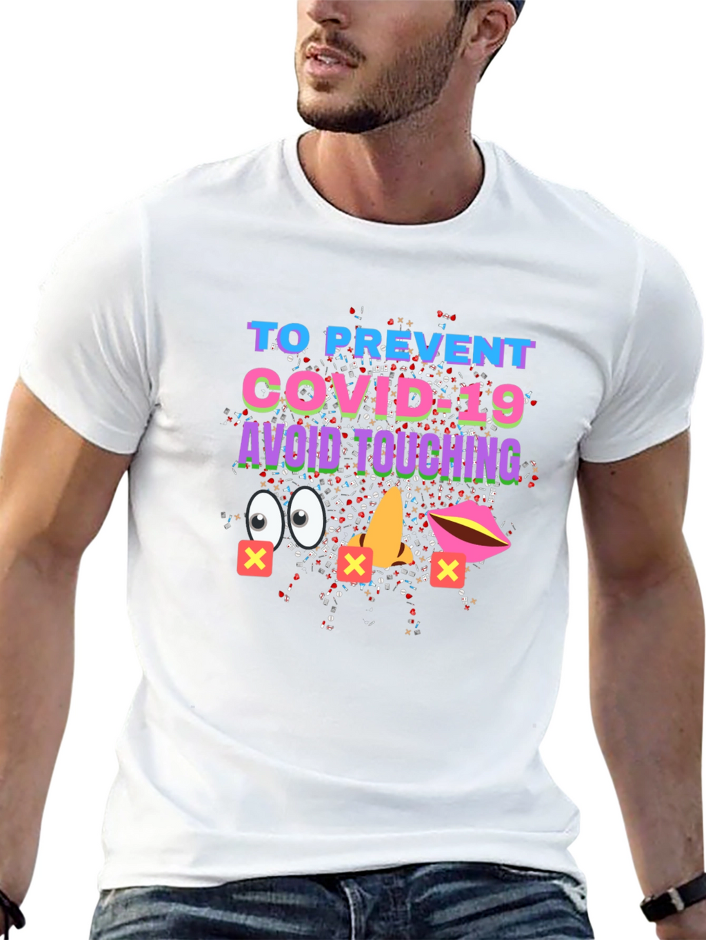 Avoid Touching COVID-19 Graphic Tee