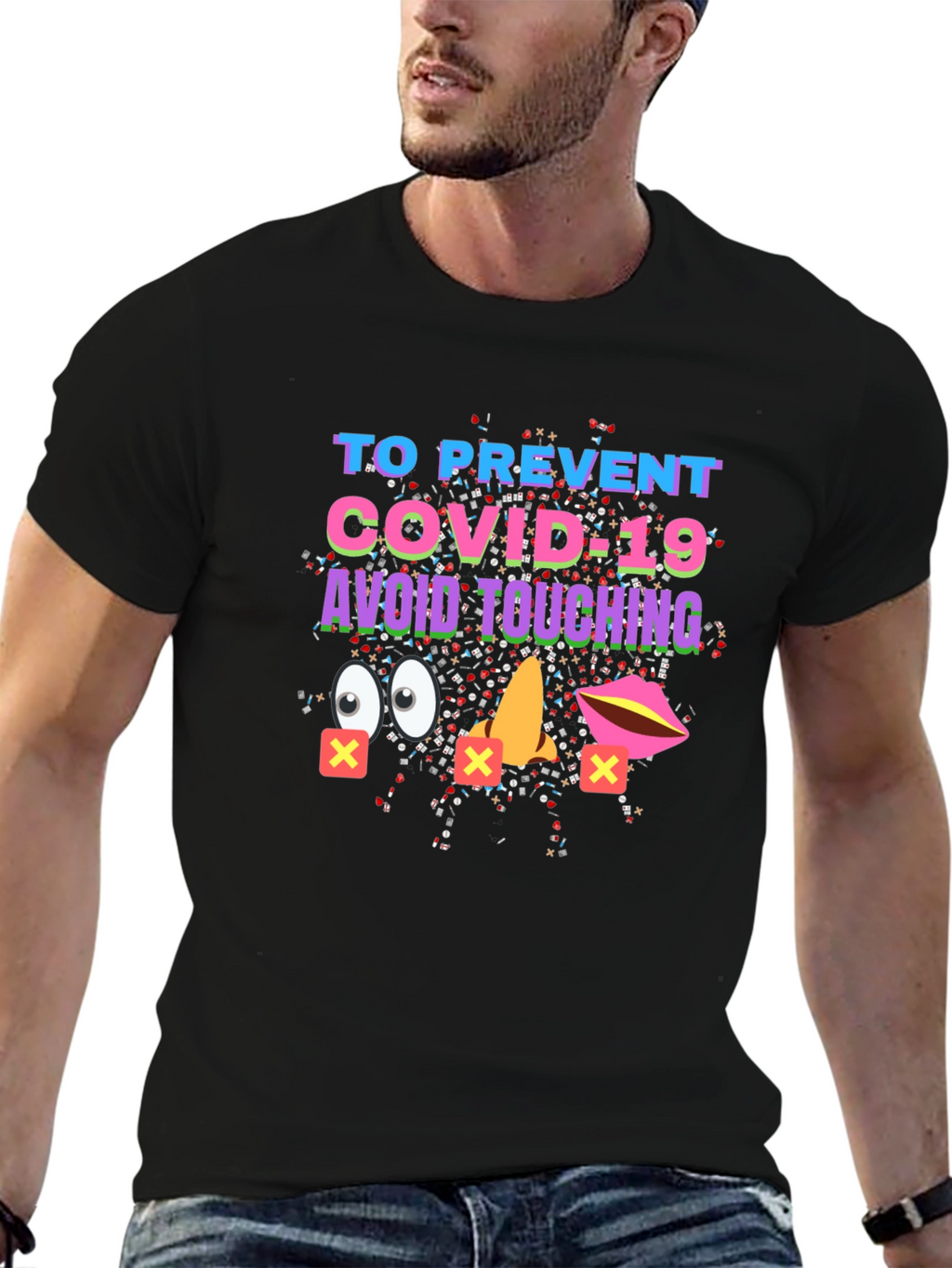 Avoid Touching COVID-19 Graphic Tee