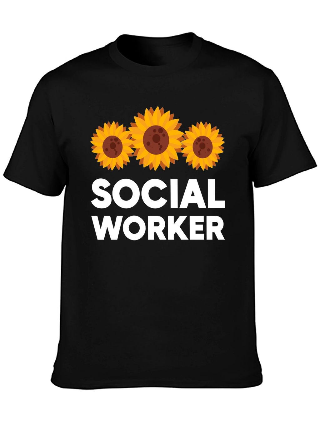 Social Worker Sunflower Graphic Tee